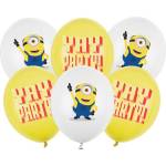Party Deco Латексови балони Minions, 30 см, 6 бр (SB14P-349-000-6)