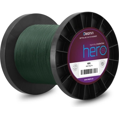 Delphin šnúra Hero 8 Zelená 1000m 0,40mm 26,4kg