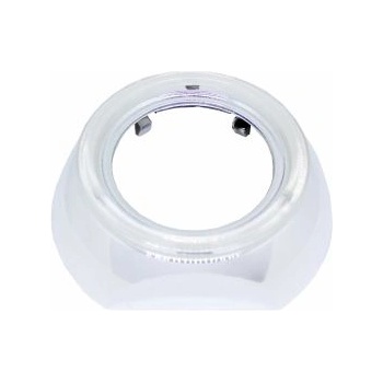 Image 1 of Капачки за лупи 2.5" полукръгла хром с място за ангелски очи D=13cm