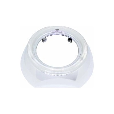 Капачки за лупи 2.5" полукръгла хром с място за ангелски очи D=13cm