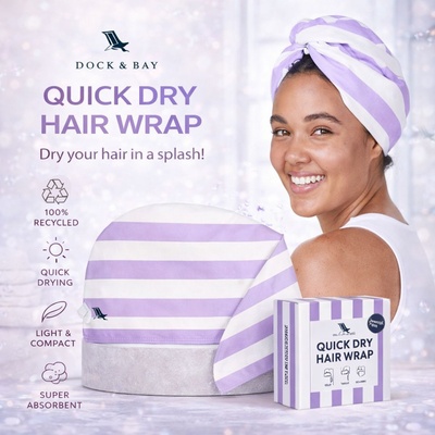 Dock & Bay: Тюрбан 63x26 см - Lombok Lilac (5060668839089)