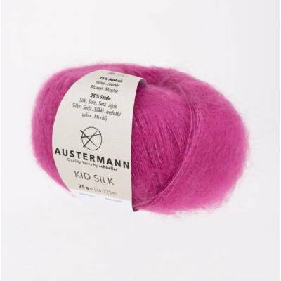 Pletací příze Austermann Kid Silk Barva: 30 PINK LIPSTICK