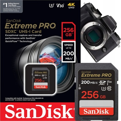 SanDisk SDXC UHS-I U3 256 GB SDSDXXD-256G-GN4IN – Zboží Živě