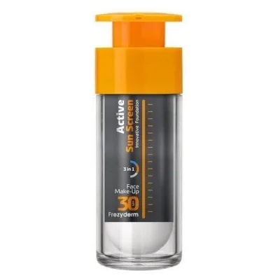 FREZYDERM Активен слънцезащитен грим за лице, Frezyderm Sunscreen Active Face Make-Up SPF30 30ml