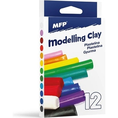 RAPPA Modelovacia hmota 12 farieb 200g
