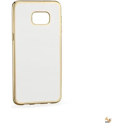 Samsung Силиконов калъф за Samsung G928 Galaxy S6 Edge+ с лайсна Gold