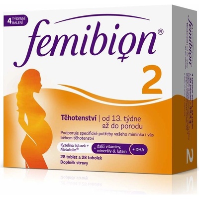 Femibion 2 Těhotenství 28 tablet + 28 kapslí – Zboží Mobilmania