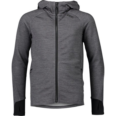 POC Merino Zip Hood Jr Sylvanite Grey Melange