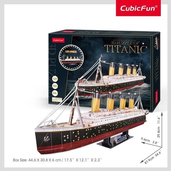 CubicFun 3D puzzle Svítící Titanic 266 ks