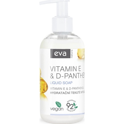 Eva Natura Hydratačné tekuté mydlo vitamínom E&D-Panthenol 250 ml