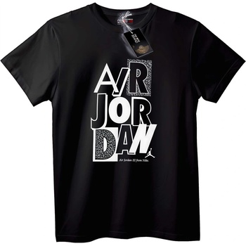 NOONEBRAND Air Jordan III Тениска - 2XL, White