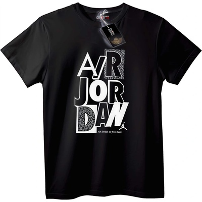 NOONEBRAND Air Jordan III Тениска - 2XL, White