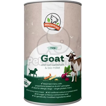 Farkaskonyha BIO козе меню за кучета на пара 800 г