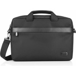 4smarts Елегантна чанта с дръжки и презрамка за MacBook Air 13, MacBook Pro 13, MacBook Pro 14 и лаптопи до 14 инча - 4smarts Laptop-Bag Target Eco Slim 14 (черен) (541769)