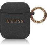 Guess Кейс Guess GUACCSILGLBK за AirPods, черен / черен, Silicone Glitter (3700740463796)