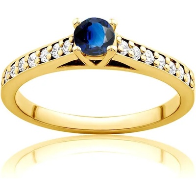 SAVICKI Пръстен Heart of the Ocean: злато, син сапфир