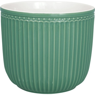 GreenGate Зелена керамична саксия Alice, ø 14 cm - Green Gate (STWFPOAMALI4204)