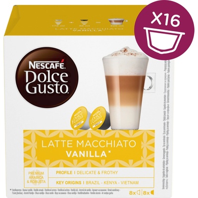 Nescafé Dolce Gusto Latte Macchiato Vanilla kávové kapsle 16 ks