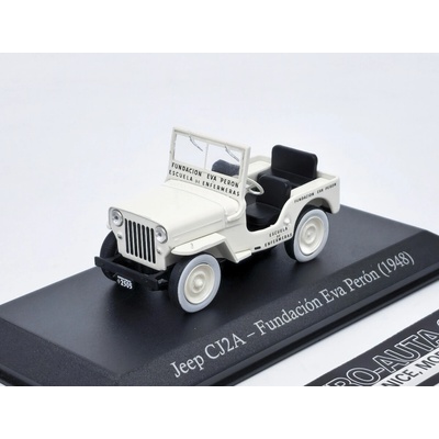Jeep CJ2A Willys Fundacion Eva PeronHachette 1:43