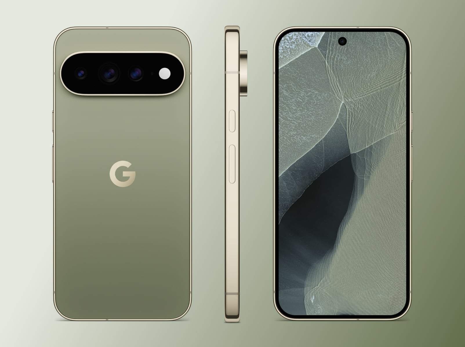 Google Pixel 11 Pro XL olívazöld színben