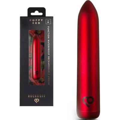 Вибриращ куршум с магнитно зареждане, 9см - RO 90 Bullet Poppy Red (ROCKS00471)