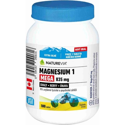 NatureVia Magnesium 1 Mega 835 mg 180 tabliet