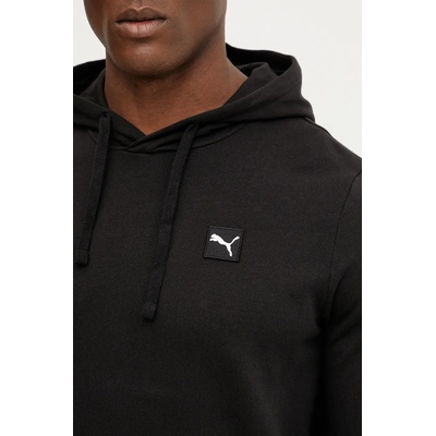PUMA Памучен суичър Puma в черно с качулка с изчистен дизайн 684728 (684728)