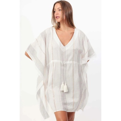 Admas voľný vzdušný kaftan biely bílá