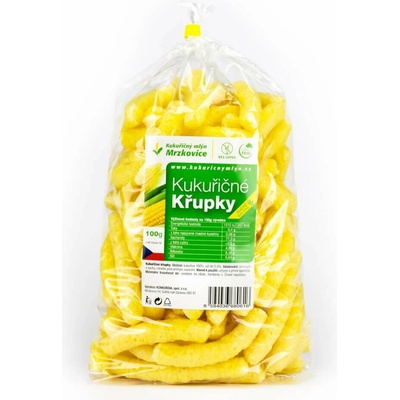 Kukuřičný mlýn Mrzkovice Kukuričné chrumky dlhé slané 100 g