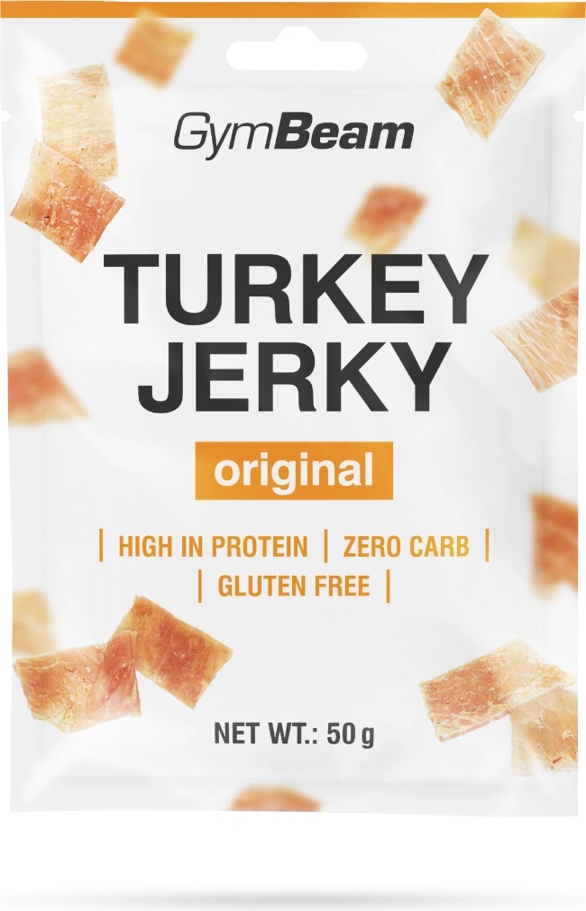 GymBeam Сушено месо Turkey Jerky 50 g оригинален