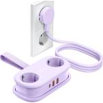 ORICO AP3 20W GaN 5в1 разклонител 2x AC + 2x USB-A + 1x USB-C - лилав (ORICO-AP3-2A2U1C-PRO-EU-PU)