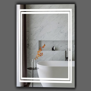 Lidiya Mirror Огледало за баня LED осветление LM Radiance Veil 700×800мм