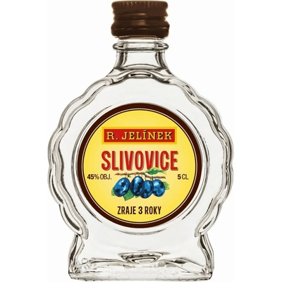 Rudolf Jelínek Slivovica 45% 0,05l (čistá fľaša)