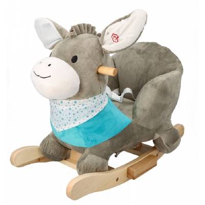 Hojdací Koník-Oslík so zvukom - šedá