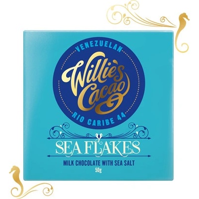 Willie's Cacao SEA FLAKES, Rio Caribe 44%, 50 g