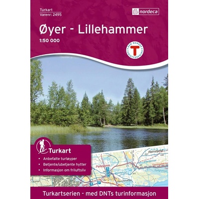 mapa Oyer-Lillehammer 1:50 t. (č.2495)