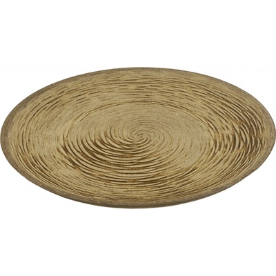 H&L Dřevěný kulatý podnos Wood soustředné kruhy 29cm