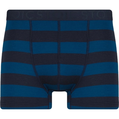 Stoic Мъжко мериносово термобельо Stoic Merino150 AlsenSt. Boxer Merino base layer - Dark Navy / True Blue Striped - размер 5XL (015-1638-1018)