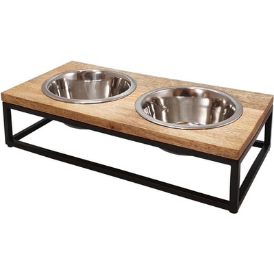 Nobby designový stojan s miskami 41 x 21 x 10 cm 2x 0,8 l