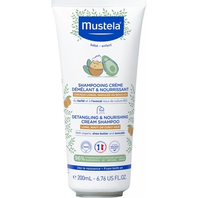 Mustela Bébé Detangling & Nourishing Cream Shampoo 200 ml
