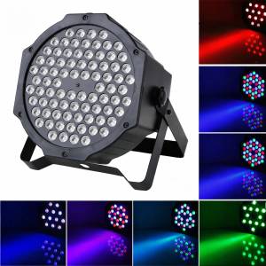 CREE Lights Led Цветен Диско прожектор с 54 диода ds1814 / Дискотечна лампа (1514-54)