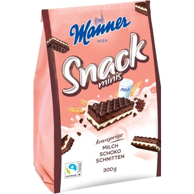 Manner Snack Minis Milk-Chocolate 300 g – Zboží Mobilmania