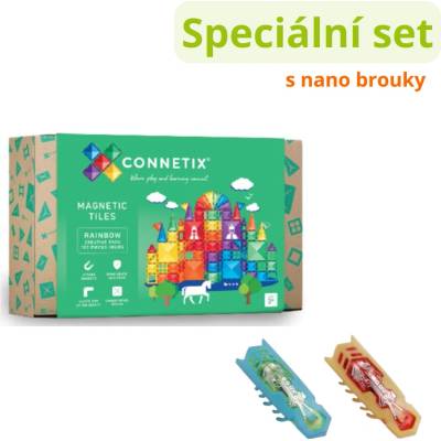 Connetix Magnetická stavebnica (102 ks) + nano chrobáky (2 ks)