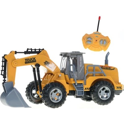 Mikro R/C багер 23см 27MHz пълна функция на батерии със светлина