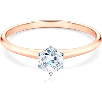 SAVICKI Годежен пръстен The Journey: двуцветно злато, лабораторен диамант