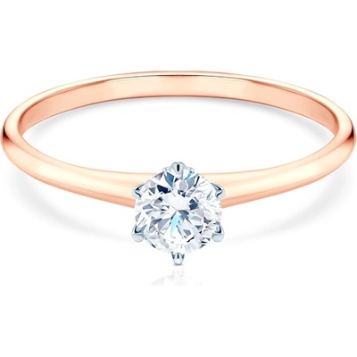 SAVICKI Годежен пръстен The Journey: двуцветно злато, лабораторен диамант