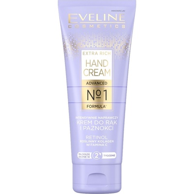 Eveline Cosmetics Extra Rich No 1. intenzívny regeneračný krém na ruky a nechty 75 ml