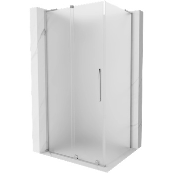 Mexen Velar L плъзгаща се душ кабина 100 x 80 см, мат, хром - 871-100-080-33-01 (871-100-080-33-01)