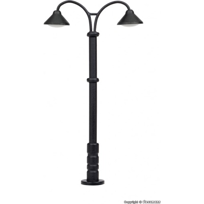 Viessmann N Oblouková lampa dvojitá, LED teple bílá 6409