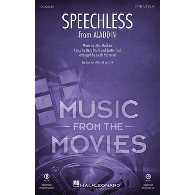 Speechless from Aladdin pre zbor SATB